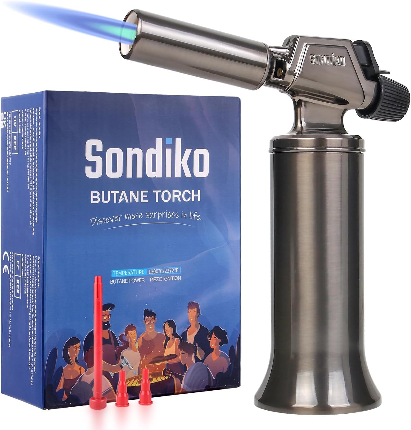 Amazon.co.jp: Sondiko バーナー ガストーチ トーチバーナー 料理用